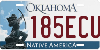 OK license plate 185ECU