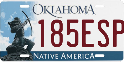 OK license plate 185ESP