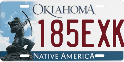 OK license plate 185EXK