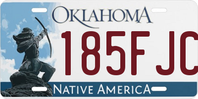 OK license plate 185FJC