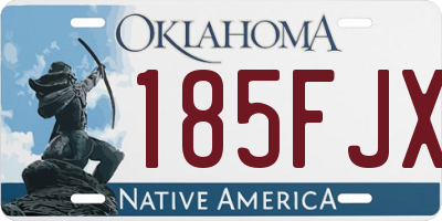 OK license plate 185FJX
