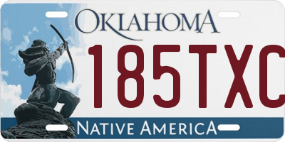 OK license plate 185TXC