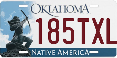 OK license plate 185TXL