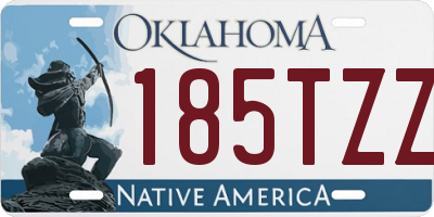 OK license plate 185TZZ
