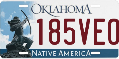 OK license plate 185VEO