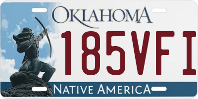 OK license plate 185VFI