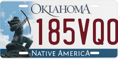 OK license plate 185VQO