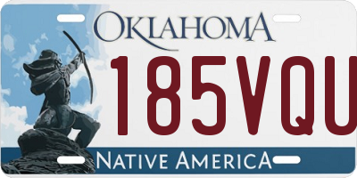 OK license plate 185VQU