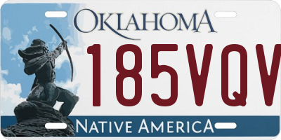 OK license plate 185VQV