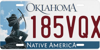 OK license plate 185VQX