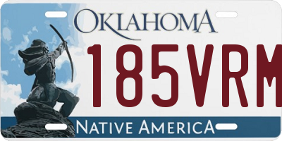 OK license plate 185VRM
