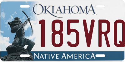 OK license plate 185VRQ
