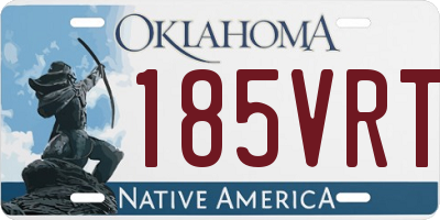 OK license plate 185VRT