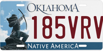 OK license plate 185VRV