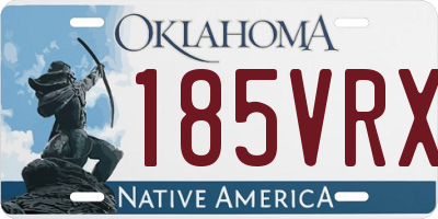 OK license plate 185VRX