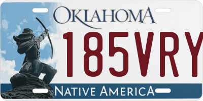 OK license plate 185VRY