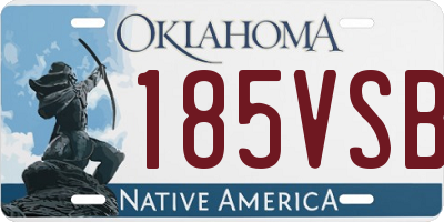 OK license plate 185VSB