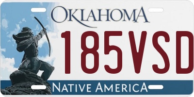 OK license plate 185VSD