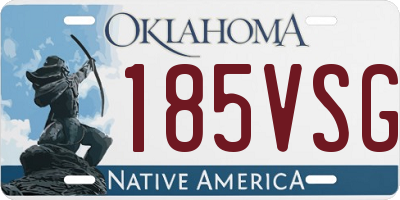 OK license plate 185VSG