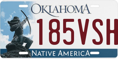 OK license plate 185VSH