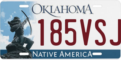 OK license plate 185VSJ