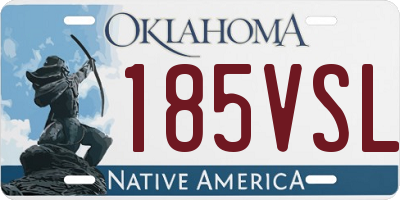 OK license plate 185VSL