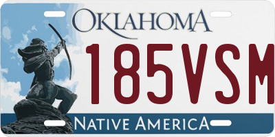 OK license plate 185VSM