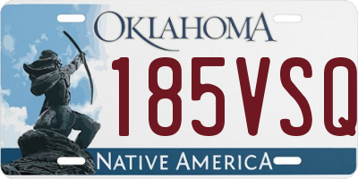 OK license plate 185VSQ