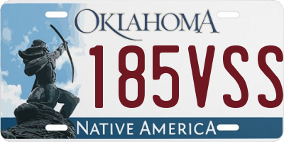 OK license plate 185VSS