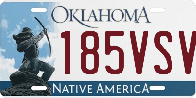 OK license plate 185VSV