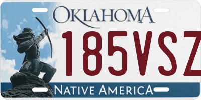 OK license plate 185VSZ