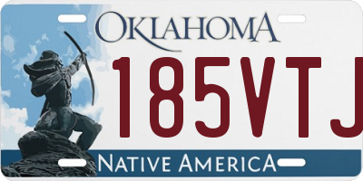 OK license plate 185VTJ
