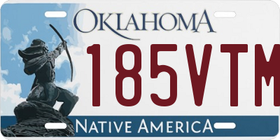 OK license plate 185VTM