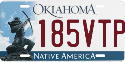 OK license plate 185VTP