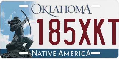 OK license plate 185XKT
