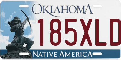 OK license plate 185XLD