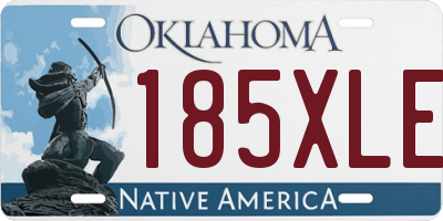 OK license plate 185XLE