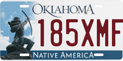 OK license plate 185XMF