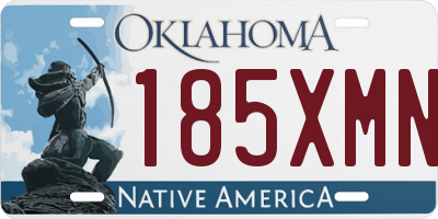 OK license plate 185XMN