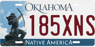 OK license plate 185XNS