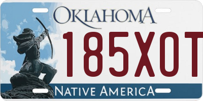 OK license plate 185XOT