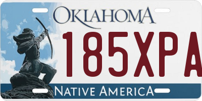 OK license plate 185XPA