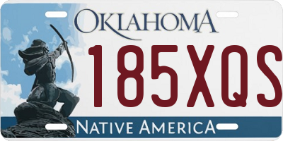 OK license plate 185XQS