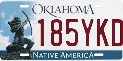 OK license plate 185YKD
