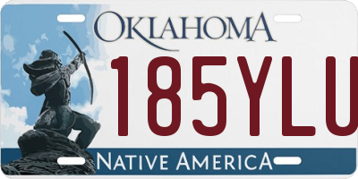 OK license plate 185YLU