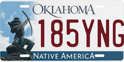 OK license plate 185YNG