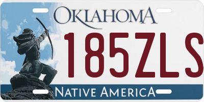OK license plate 185ZLS