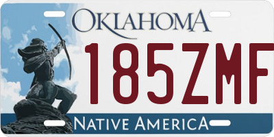 OK license plate 185ZMF