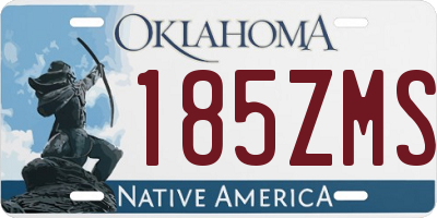 OK license plate 185ZMS