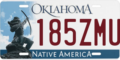 OK license plate 185ZMU